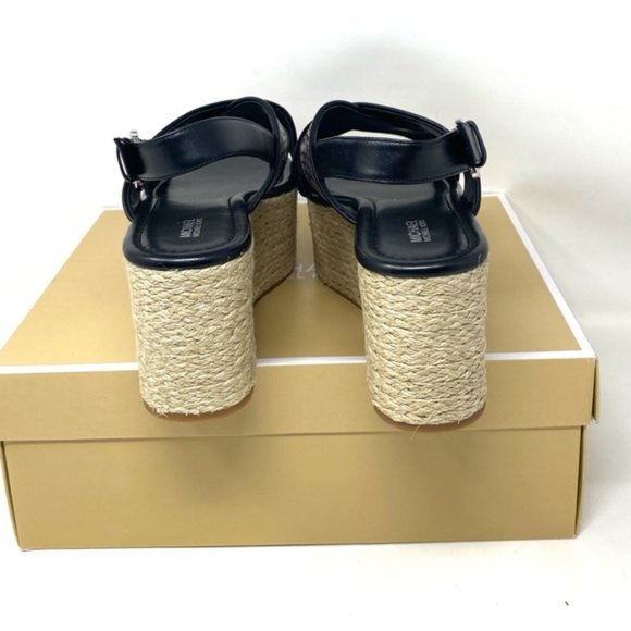 💖MEGA SALE💖Michael Kors Women's Size Sandal Jodi Mid Wedge Leather 40S8JOFS1E - Picture 4 of 15